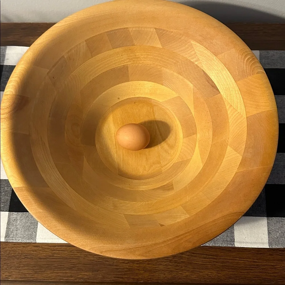 The Vermont Bowl Co Salad Fruit Wooden Bowl by John McLeod for Williams Sonoma